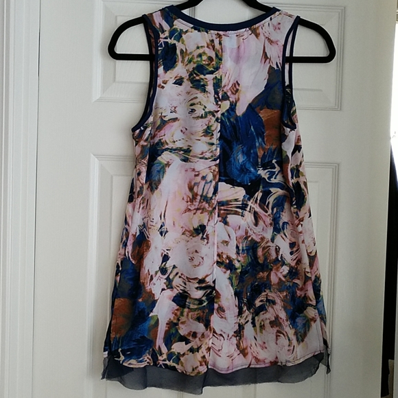 Simply Vera women's xs flowy high-low tank top - Picture 2 of 6